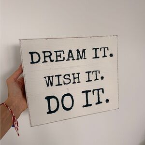 Inspirational White and Black Wall Art